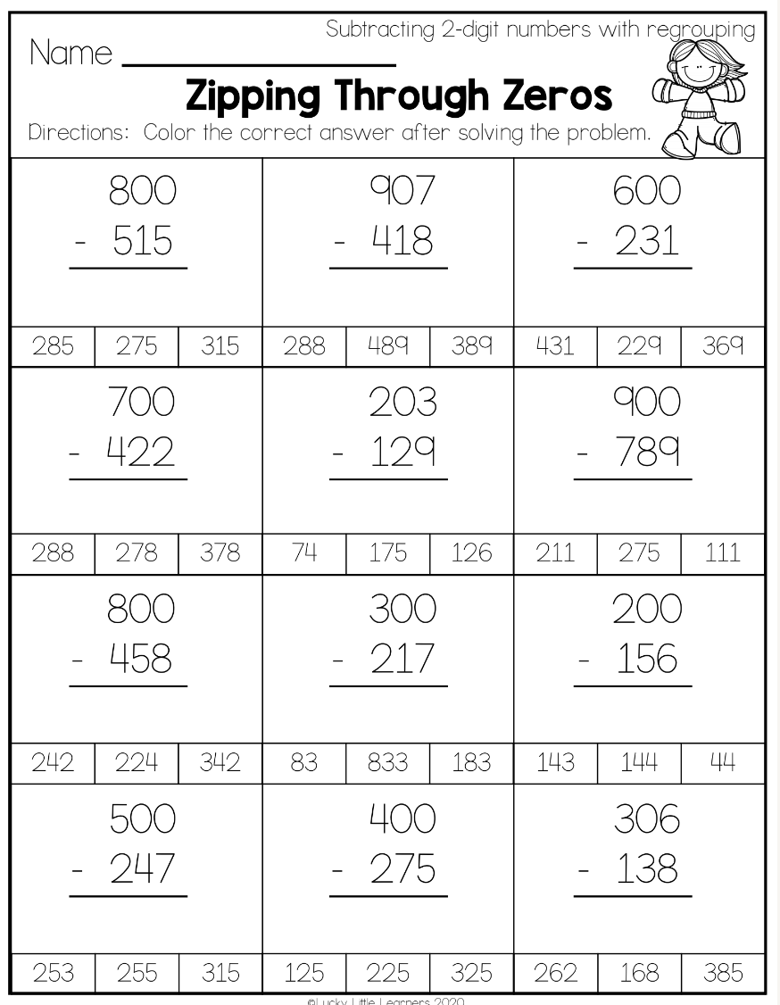 35 2Nd Grade Math Worksheets Download