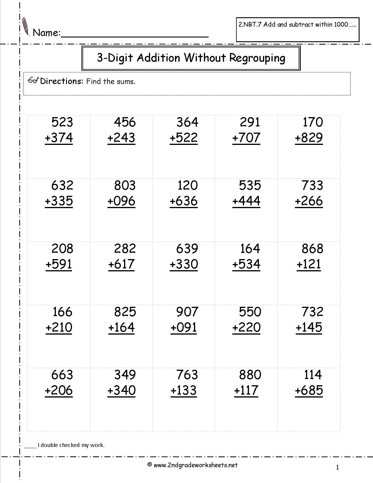 35 2Nd Grade Math Worksheets Free