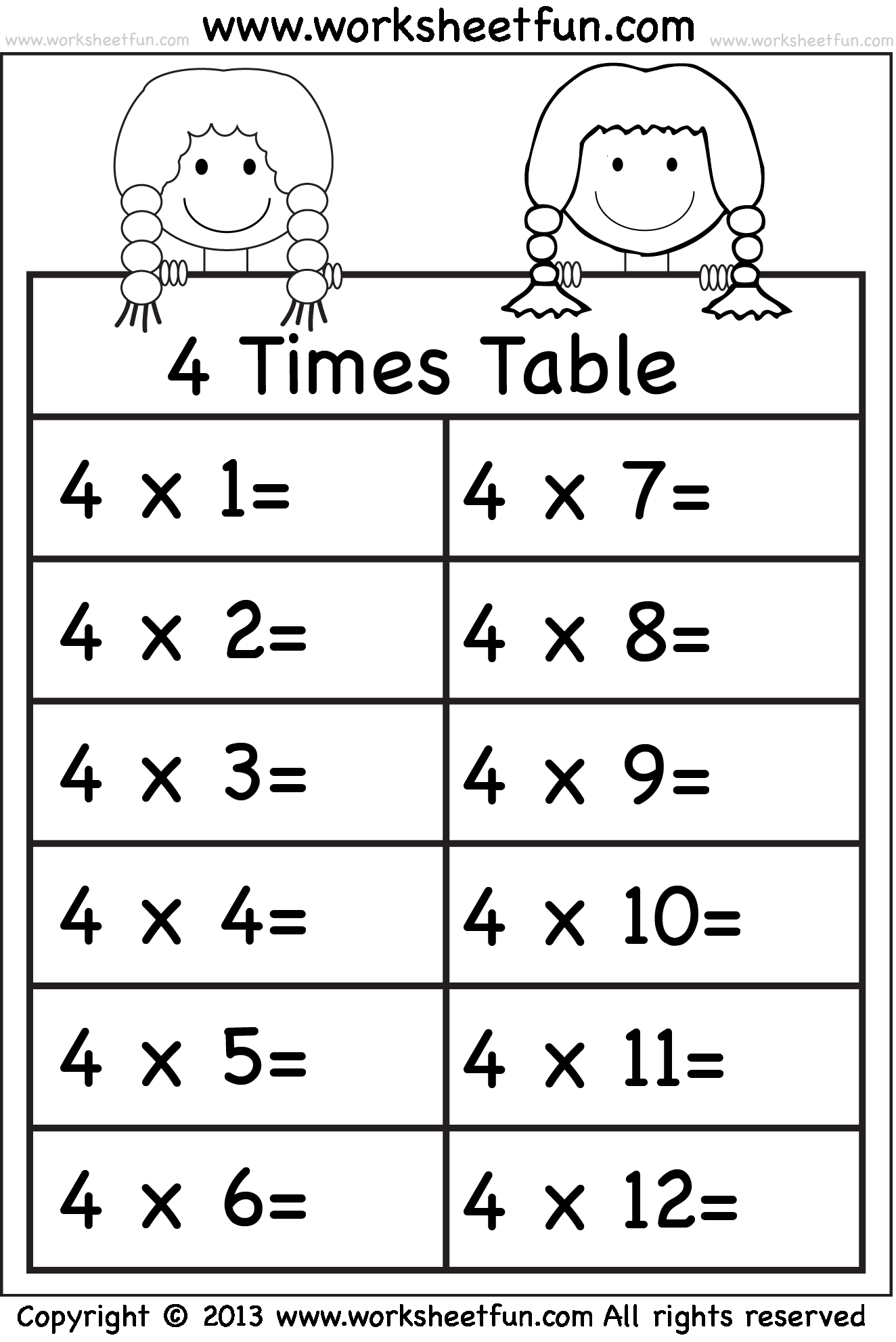 35 9 Multiplication Table Worksheet Download