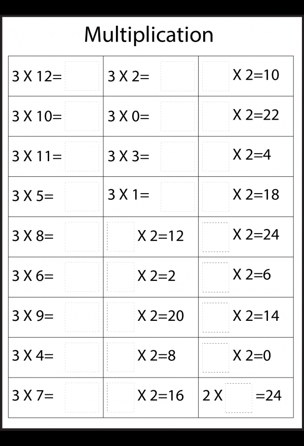 35 9 Multiplication Table Worksheet Free