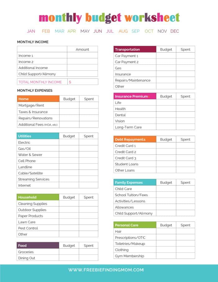 35 Budgeting Worksheet Excel Free