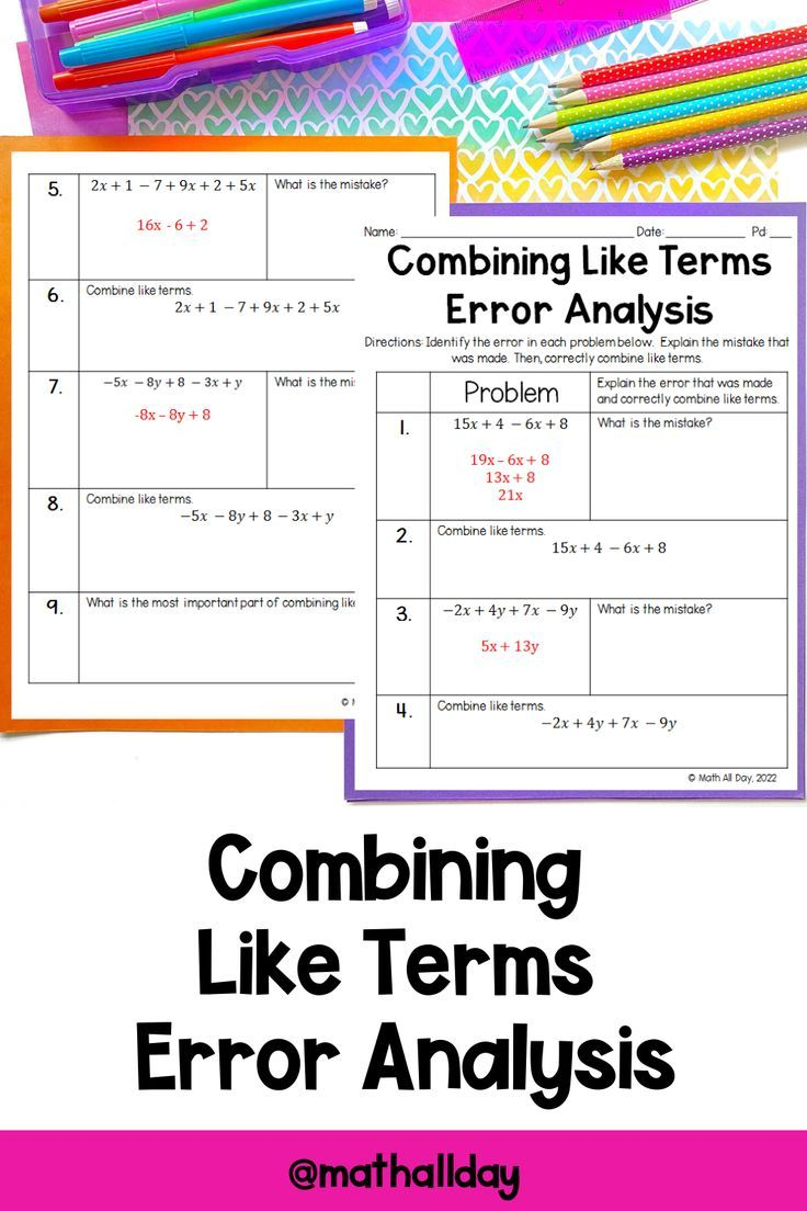 35 Combining Like Terms Worksheet Pdf