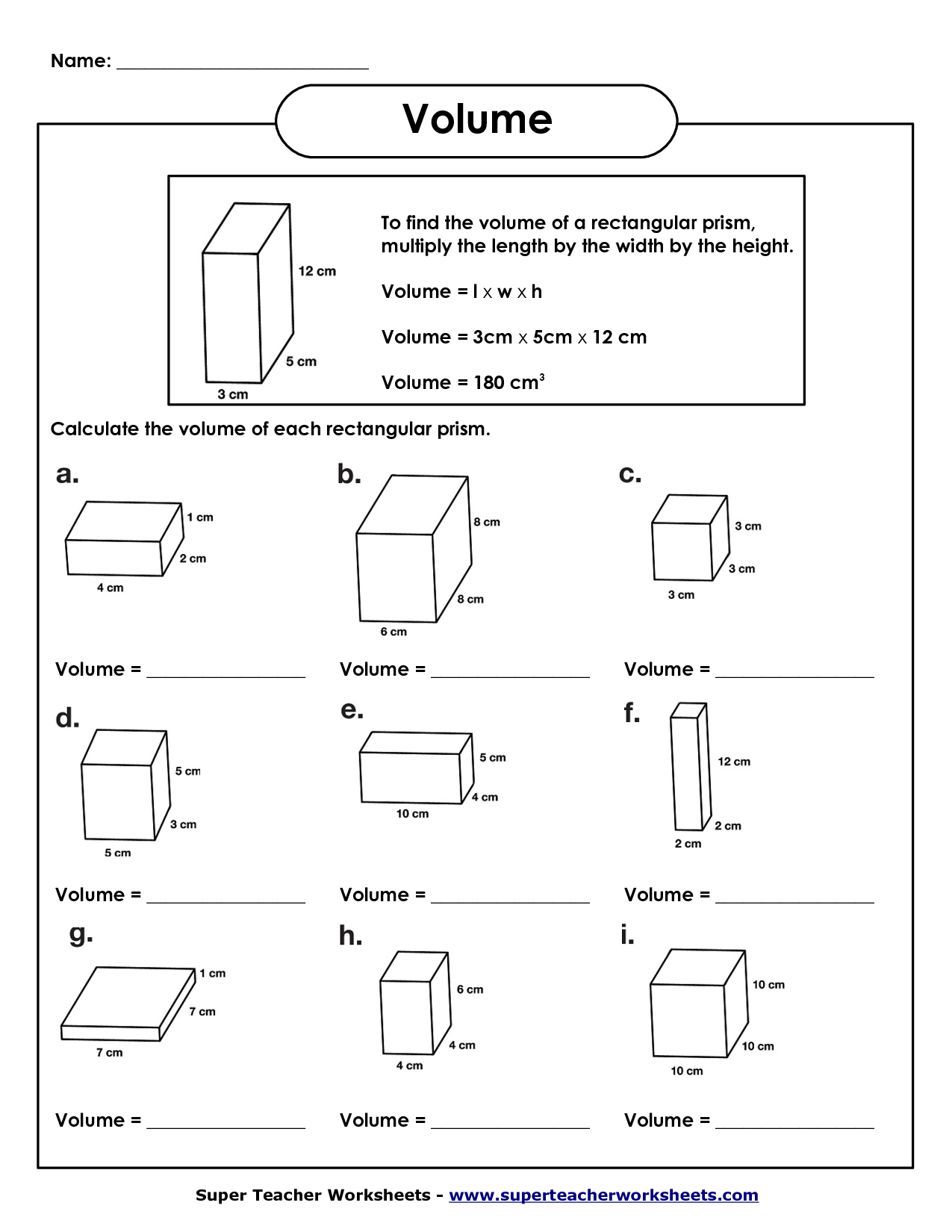 35 Composite Volume Worksheet Download