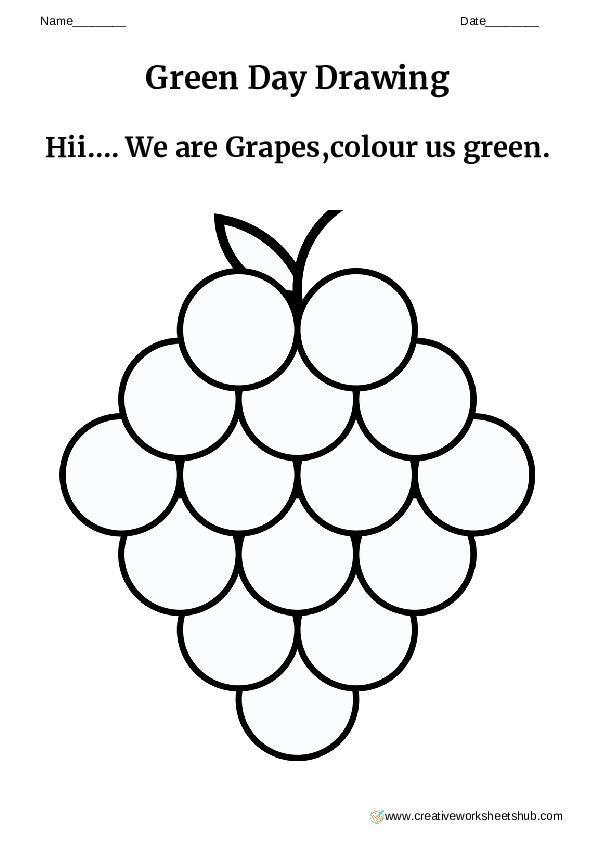 35 Green Colour Worksheet Free
