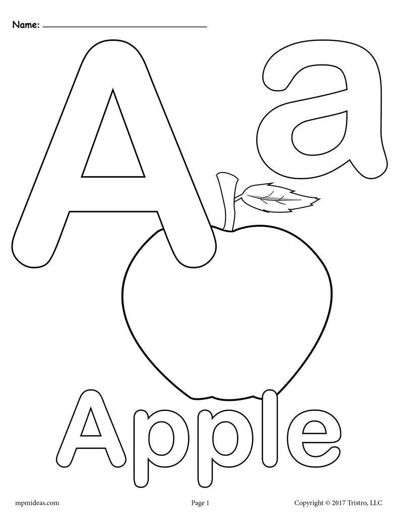 35 Letter Coloring Worksheets Free