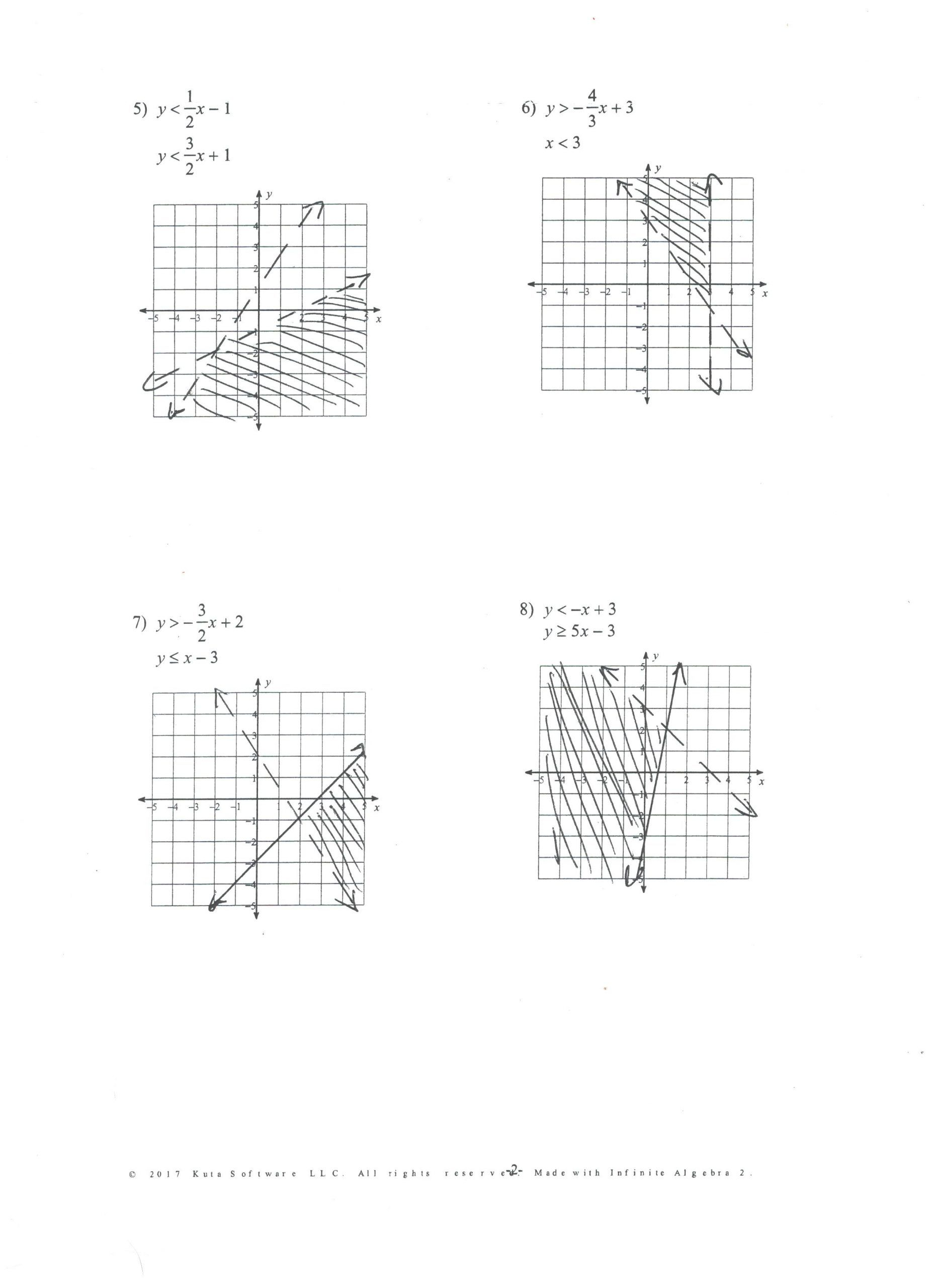 35 Linear Inequalities Worksheet Free