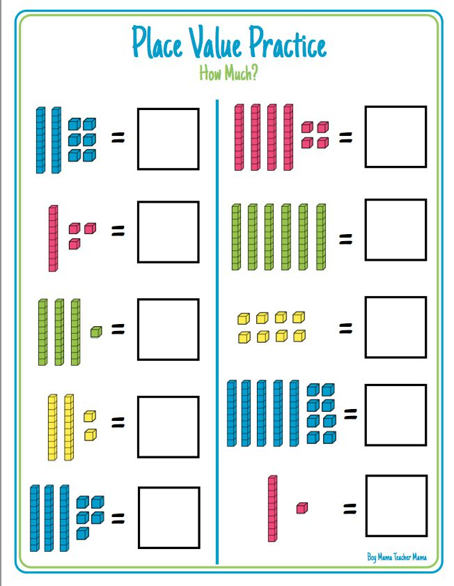 35 Math Place Value Worksheets Download