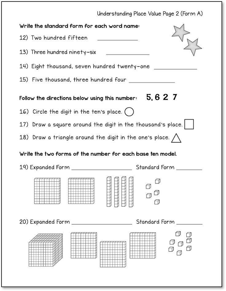 35 Math Place Value Worksheets Download