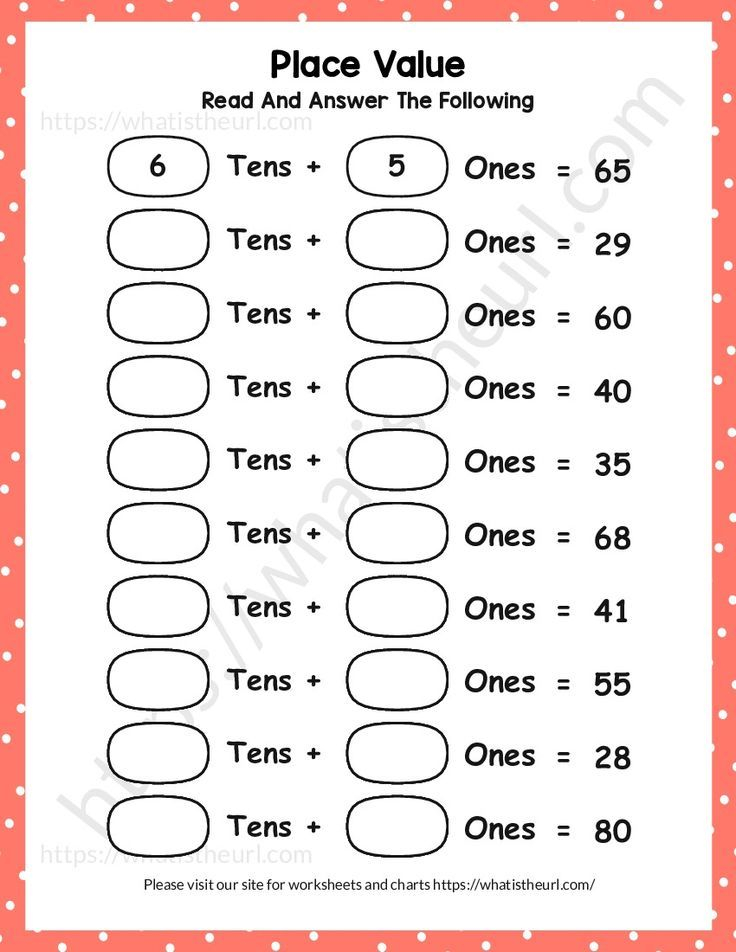 35 Math Place Value Worksheets Free