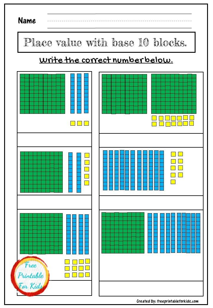 35 Math Place Value Worksheets Free