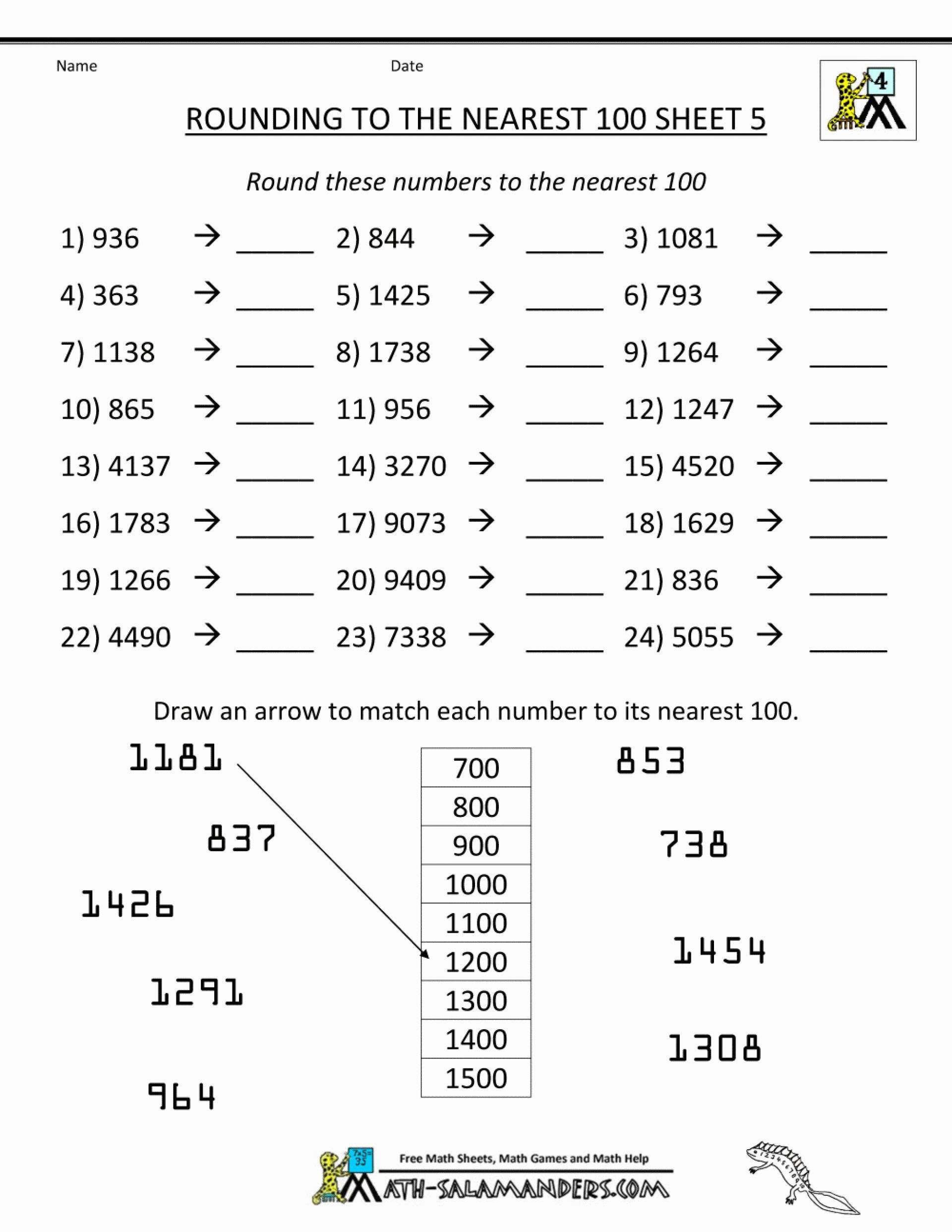 35 Math Place Value Worksheets Free