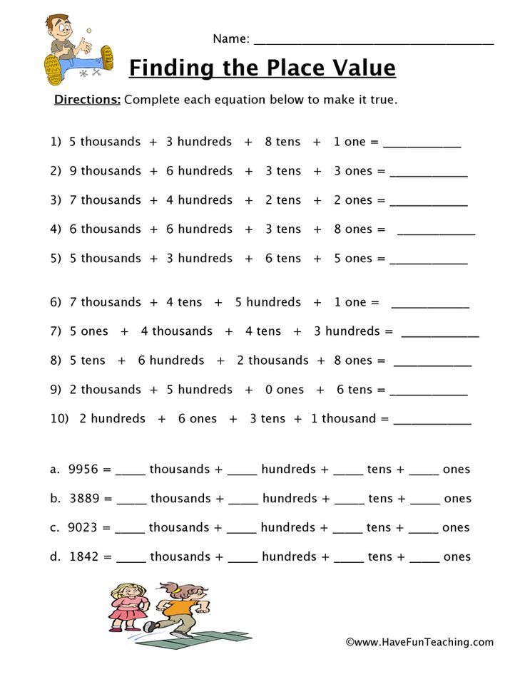 35 Math Place Value Worksheets Pdf