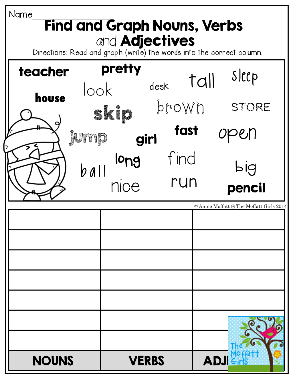 35 Noun Verb Worksheet Free