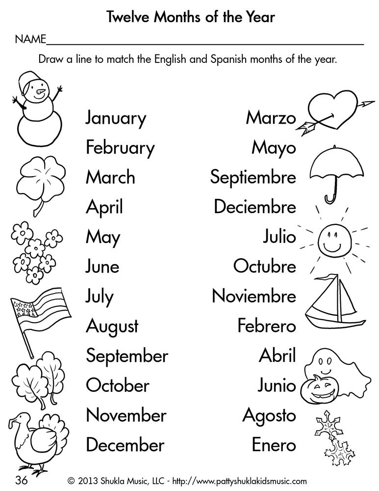 35 Printable Spanish Worksheets Pdf