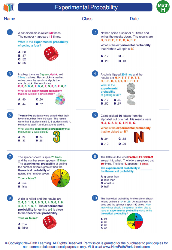 35 Probability Worksheets With Answers Pdf