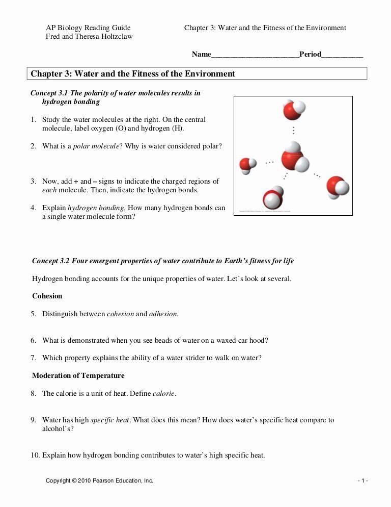 35 Properties Of Water Worksheet Free