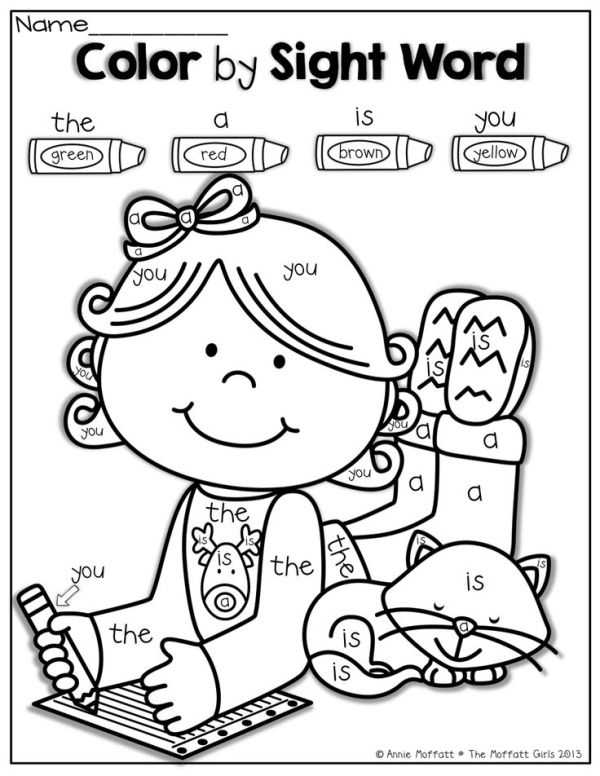 35 Sight Words Colouring Worksheets Download