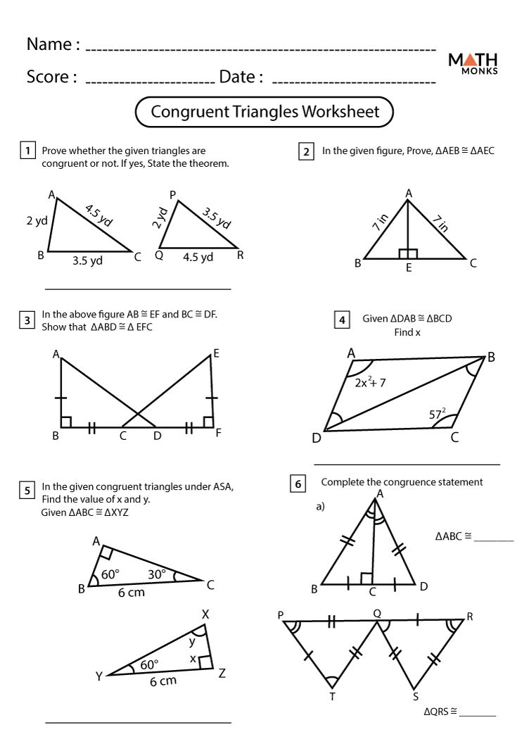 35 Triangle Congruence Worksheet Answers Pdf