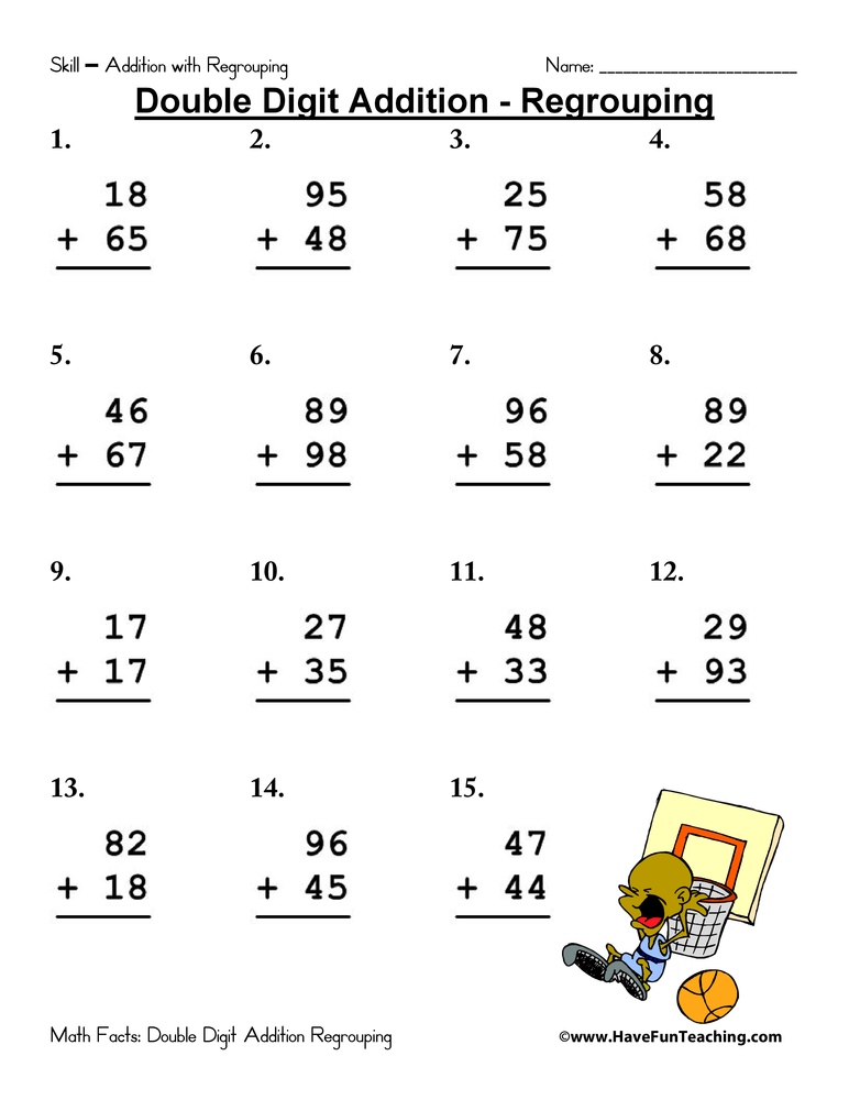 35 Two Digit Addition Worksheets Download