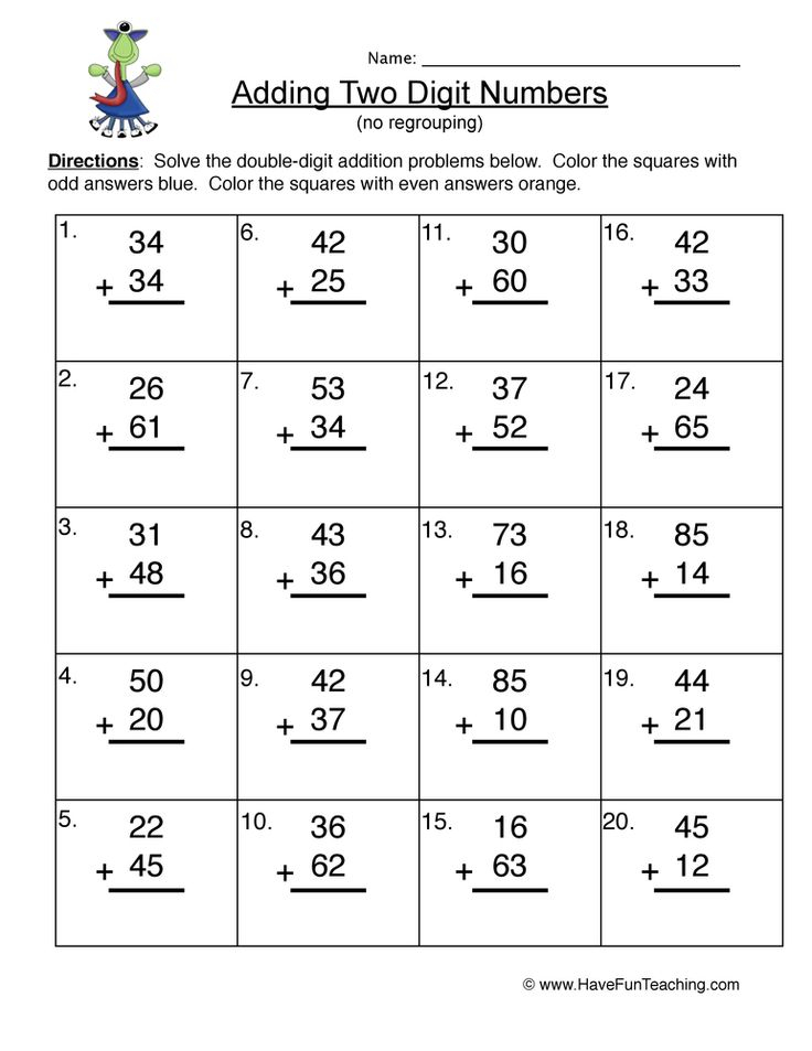 35 Two Digit Addition Worksheets Download