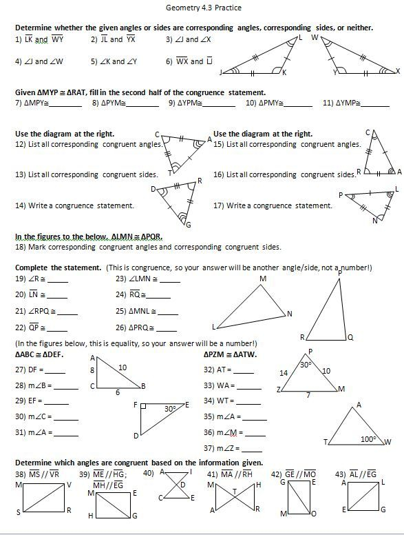 35 Types Of Triangles Worksheet Download