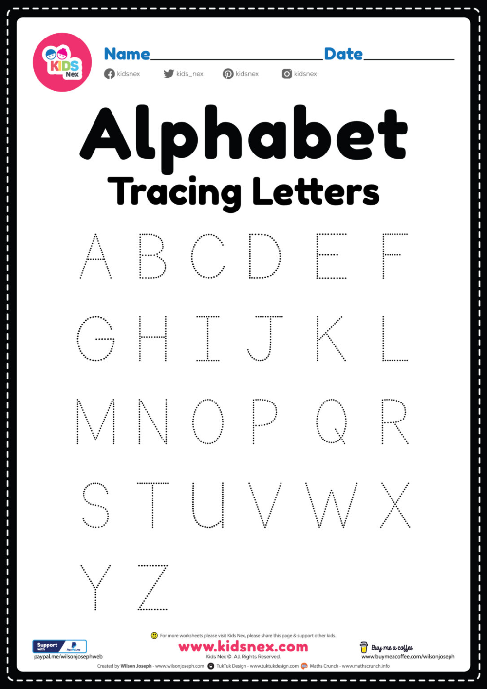 35 Worksheets Of The Alphabet Pdf