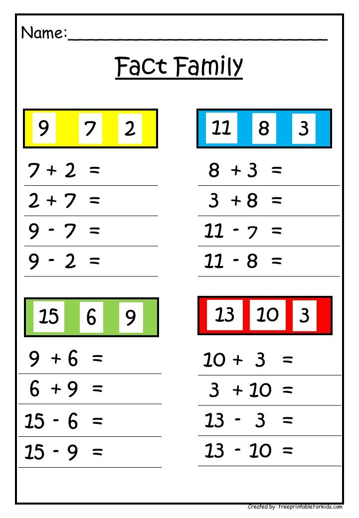 30 1St Grade Math Facts Worksheets