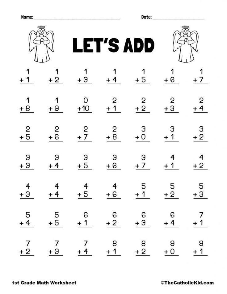 30 1St Grade Math Facts Worksheets