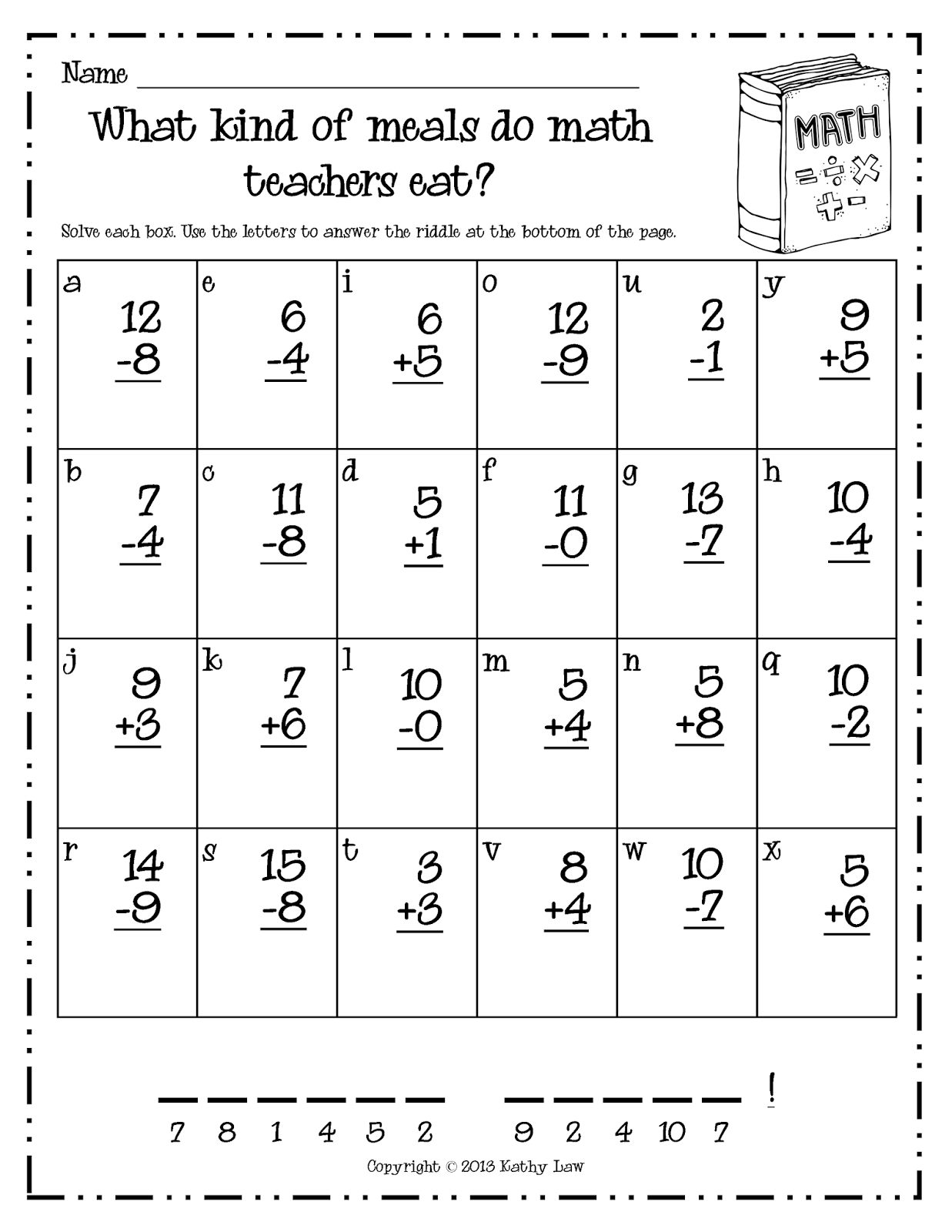 30 1St Grade Math Facts Worksheets