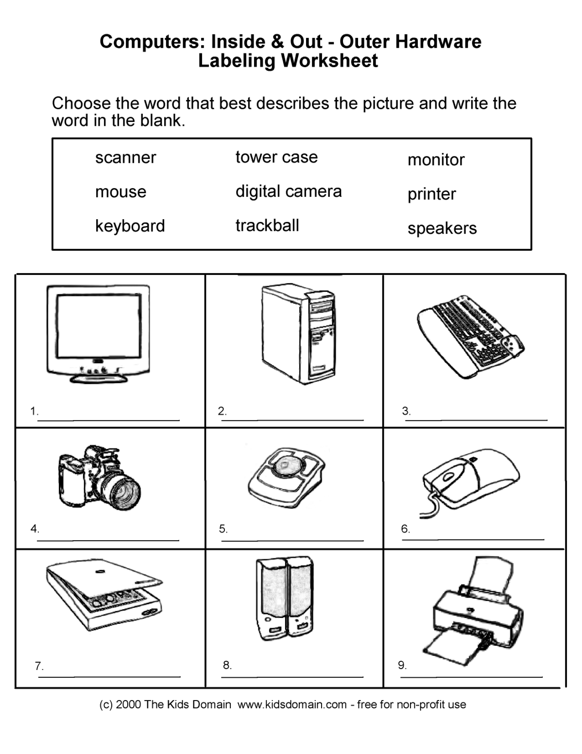 30 1St Grade Worksheets Computer