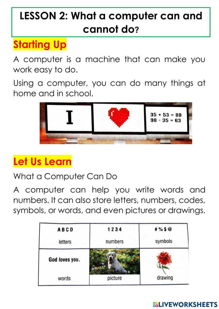 30 1St Grade Worksheets Computer