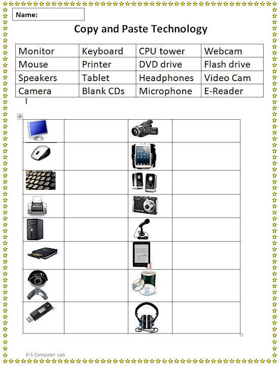 30 1St Grade Worksheets Computer