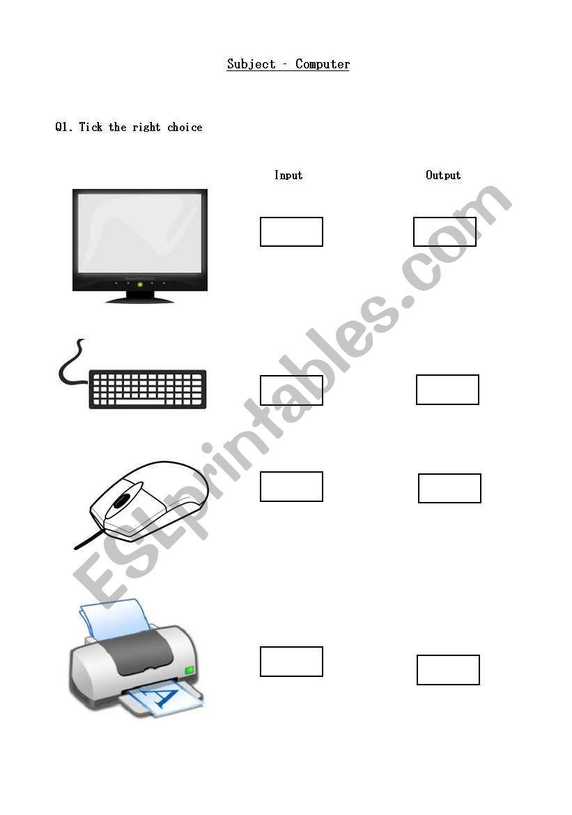 30 1St Grade Worksheets Computer