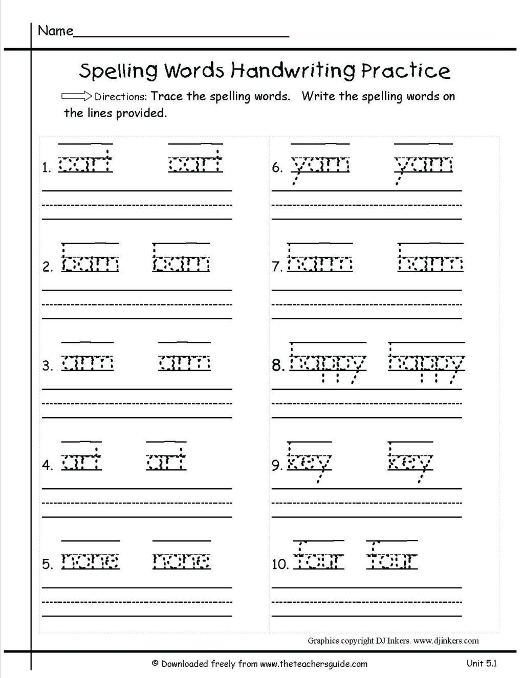 30 1St Grade Worksheets Free Printables Writing