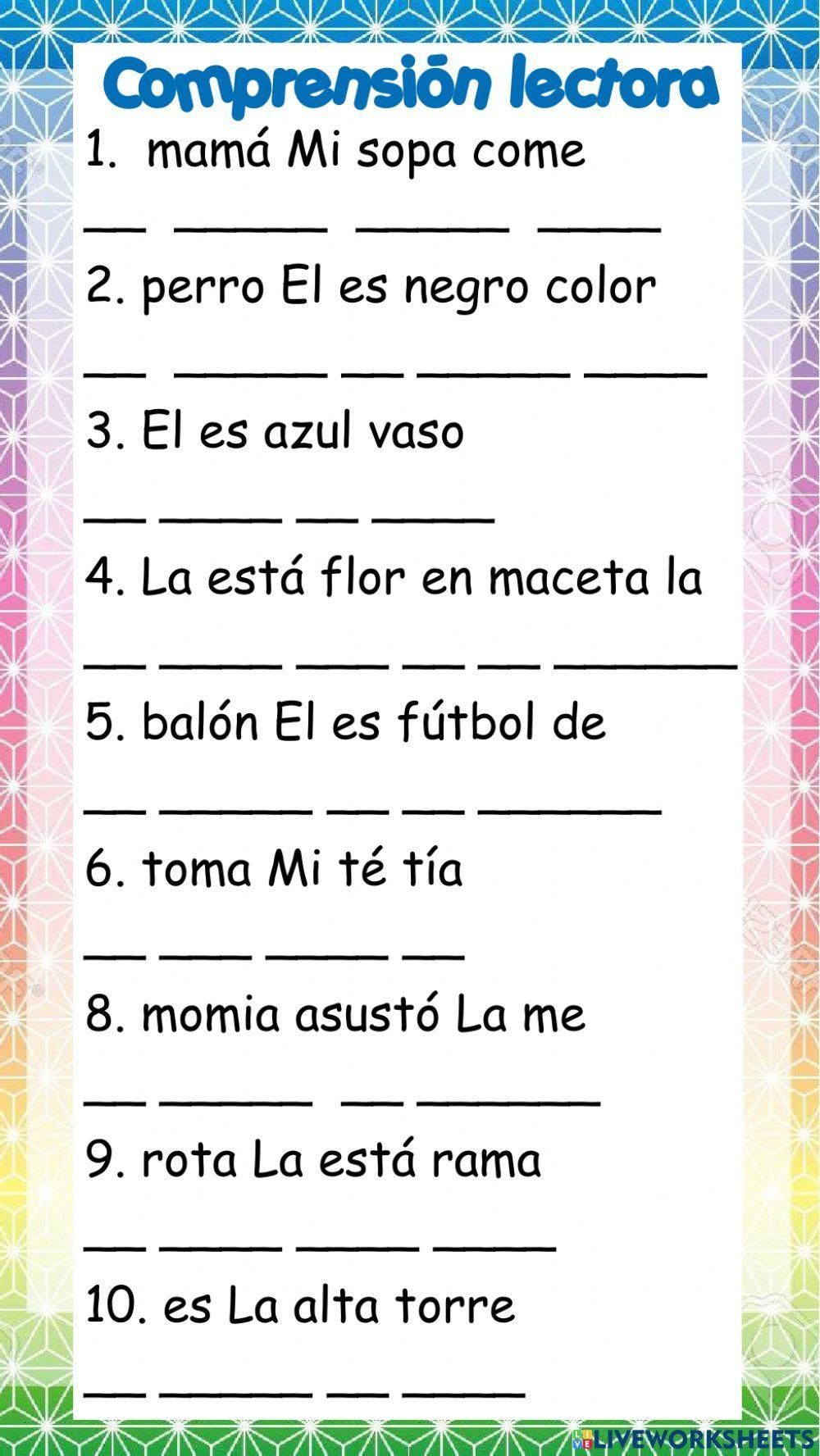 30 1St Grade Worksheets In Spanish