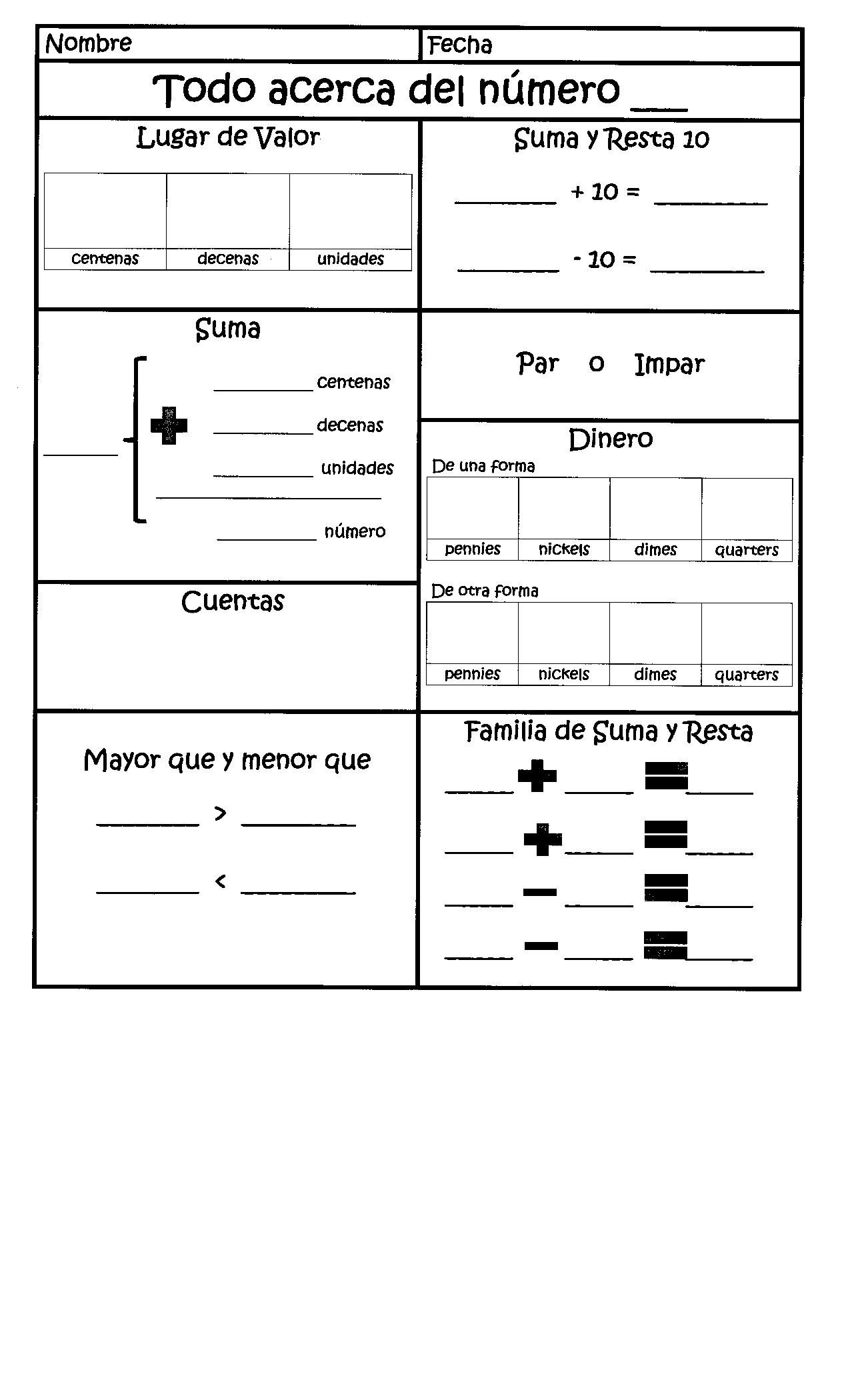 30 1St Grade Worksheets In Spanish