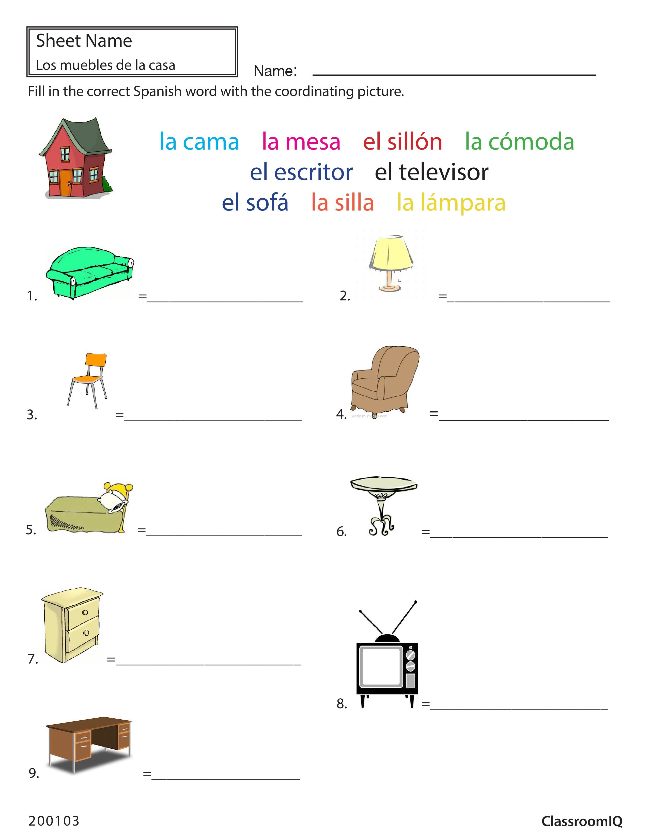 30 1St Grade Worksheets In Spanish