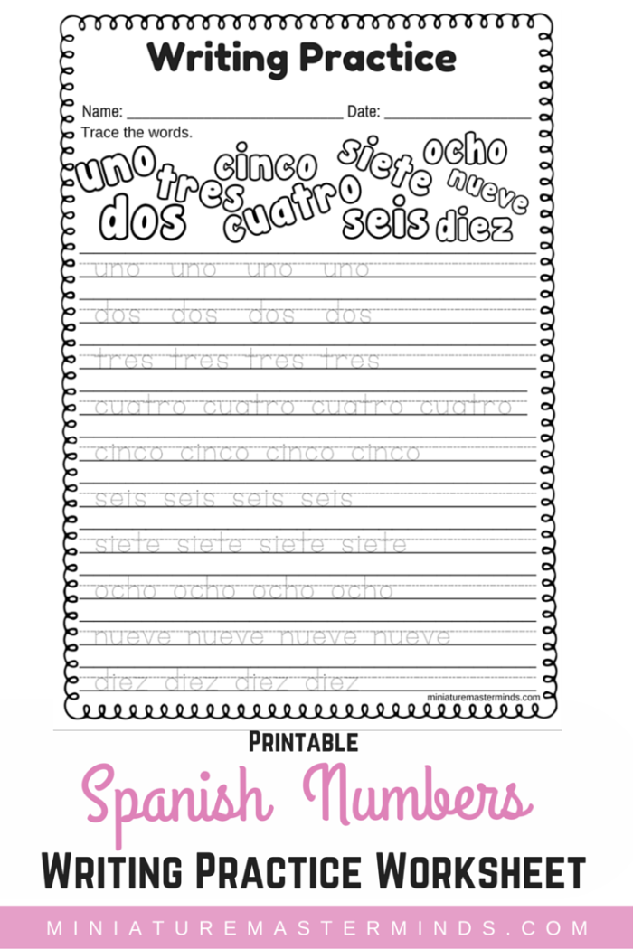 30 1St Grade Worksheets In Spanish