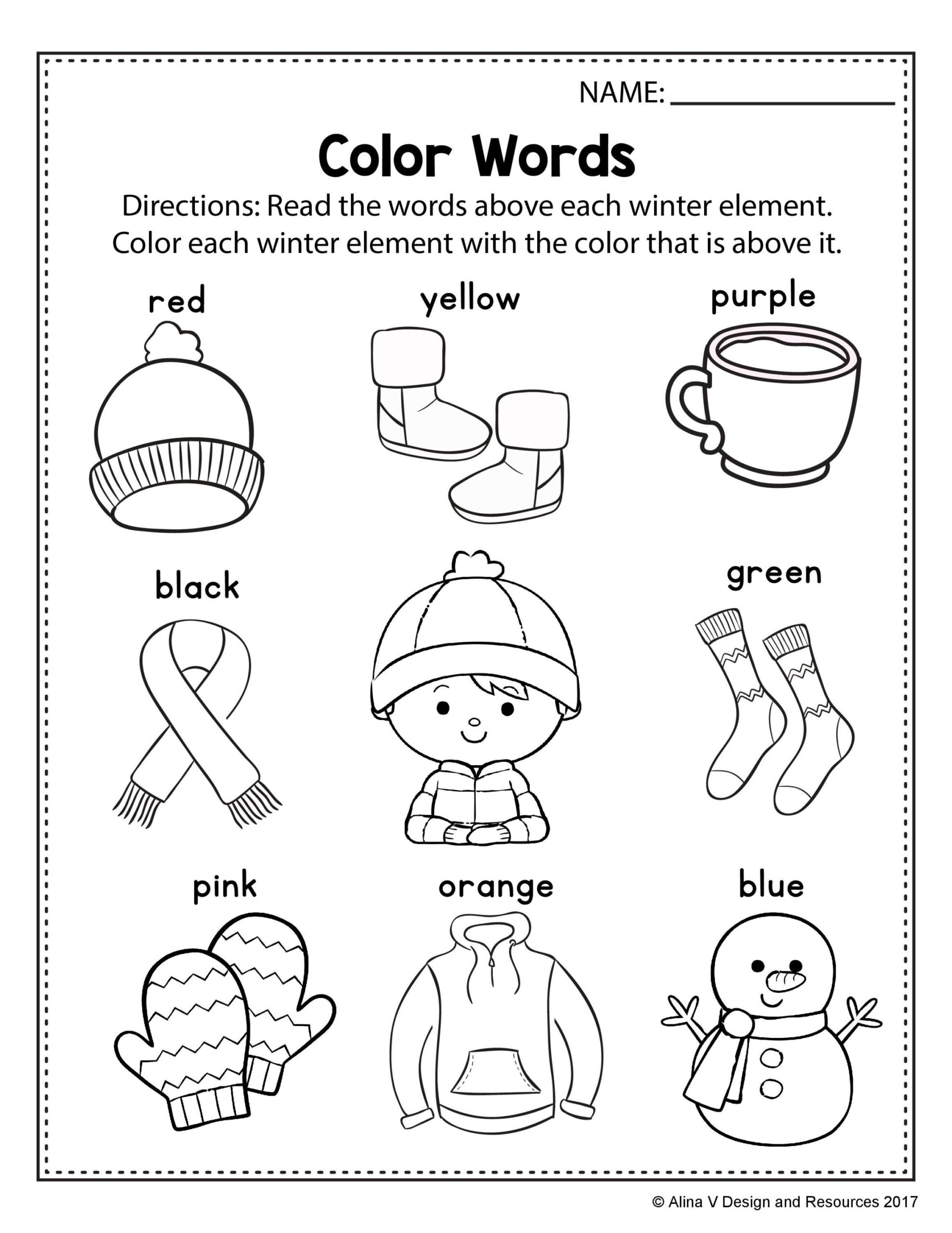 30 1St Grade Worksheets Winter