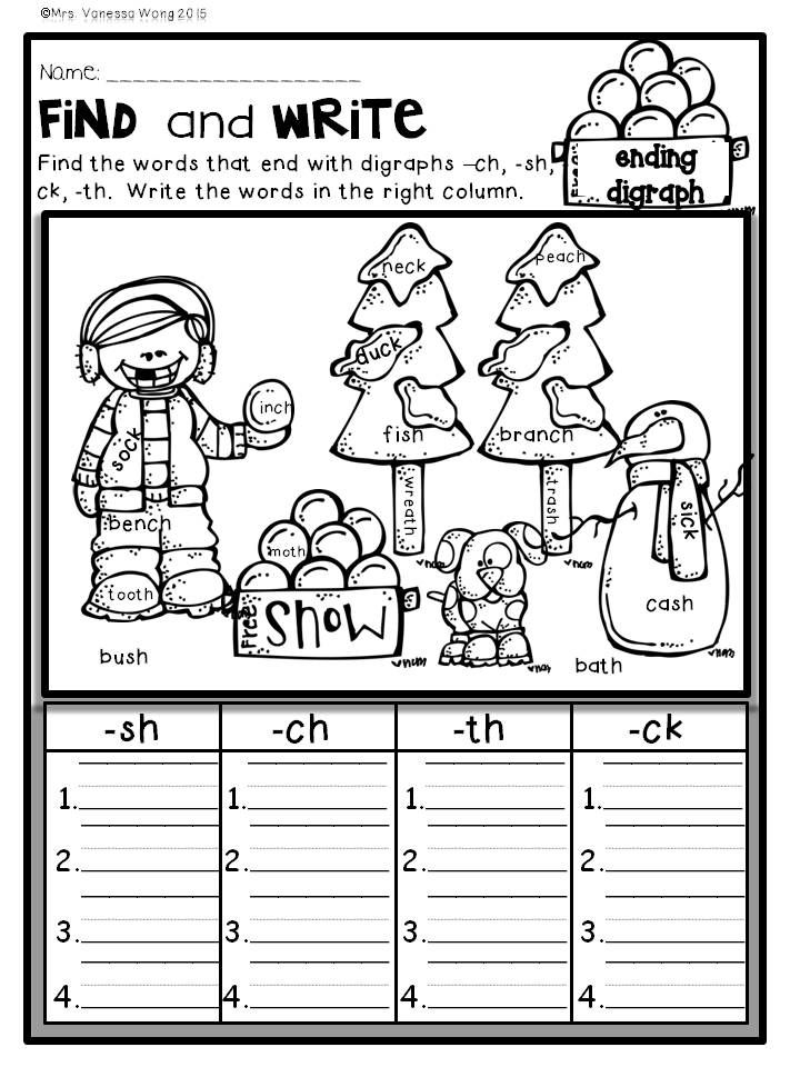 30 1St Grade Worksheets Winter