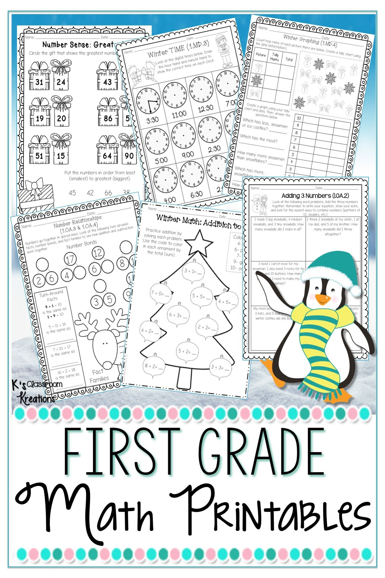 30 1St Grade Worksheets Winter