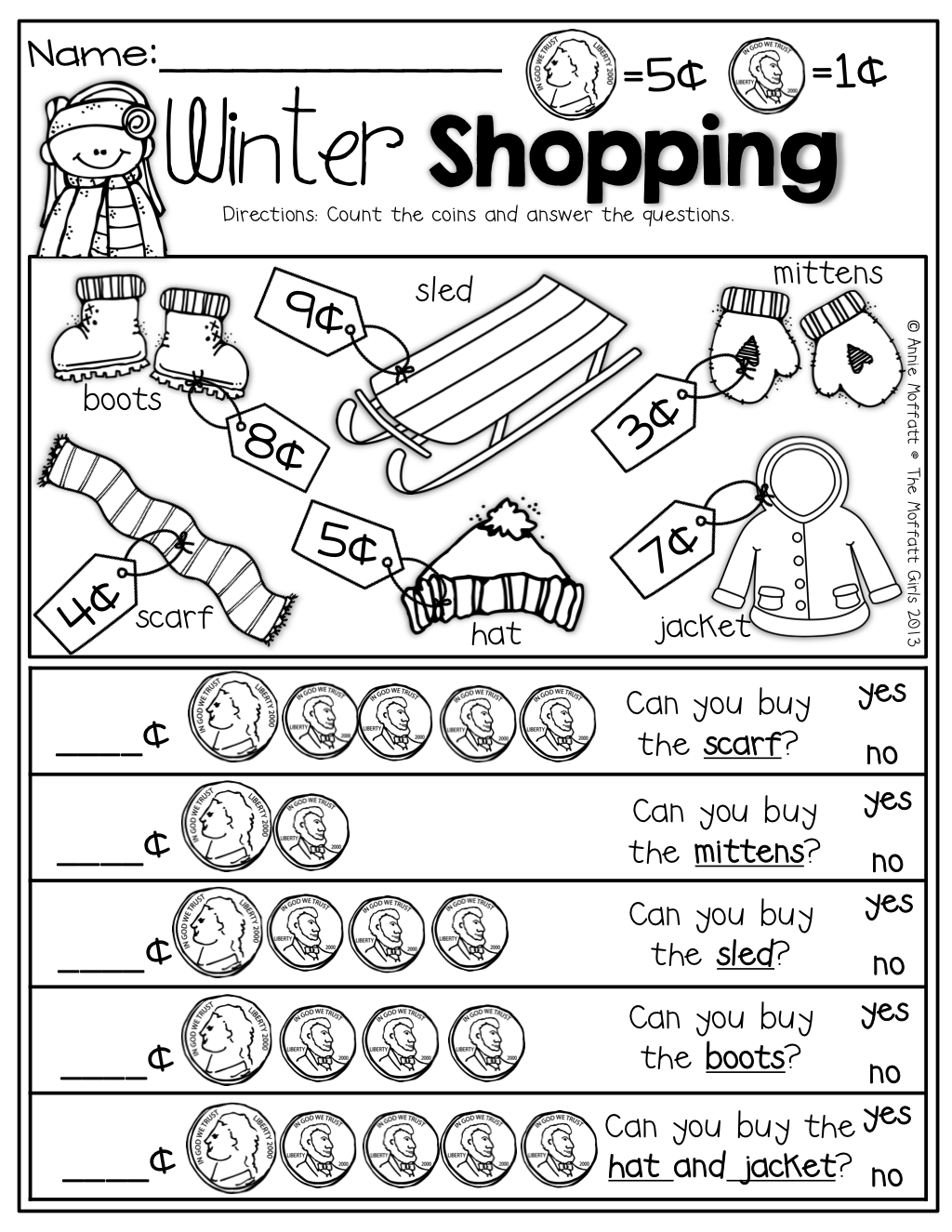 30 1St Grade Worksheets Winter