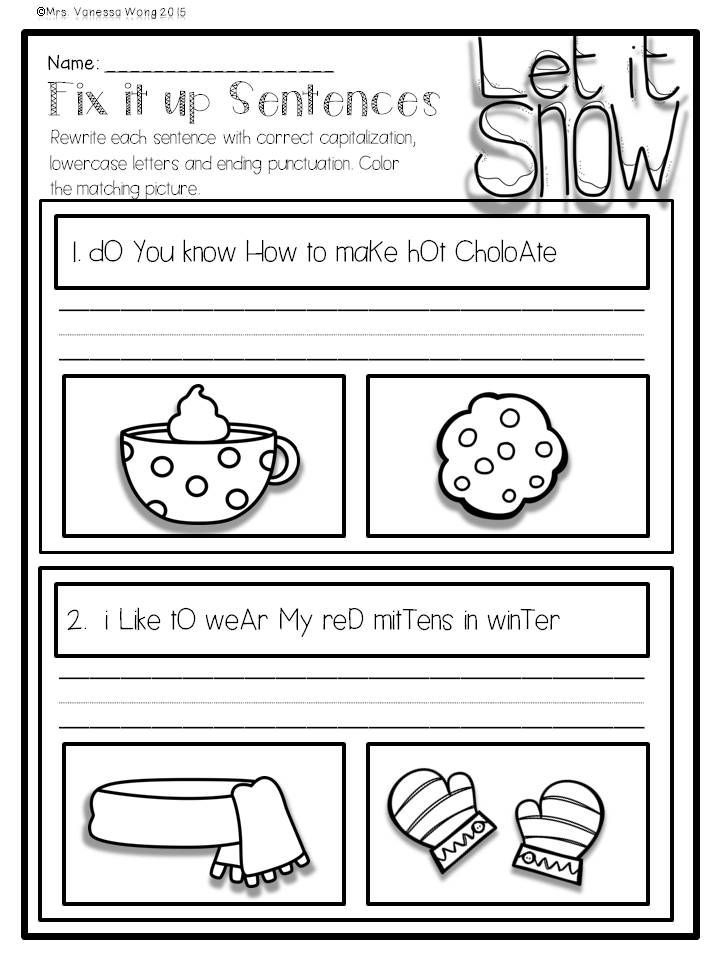 30 1St Grade Worksheets Winter