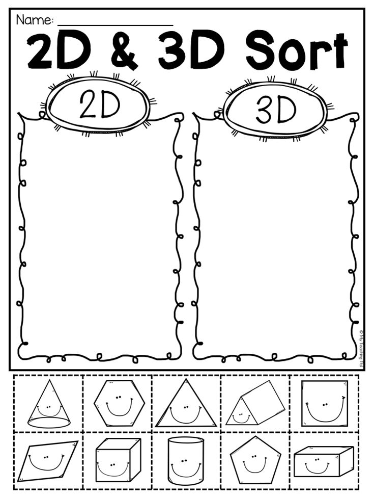 30 2D Shapes Worksheets 1St Grade