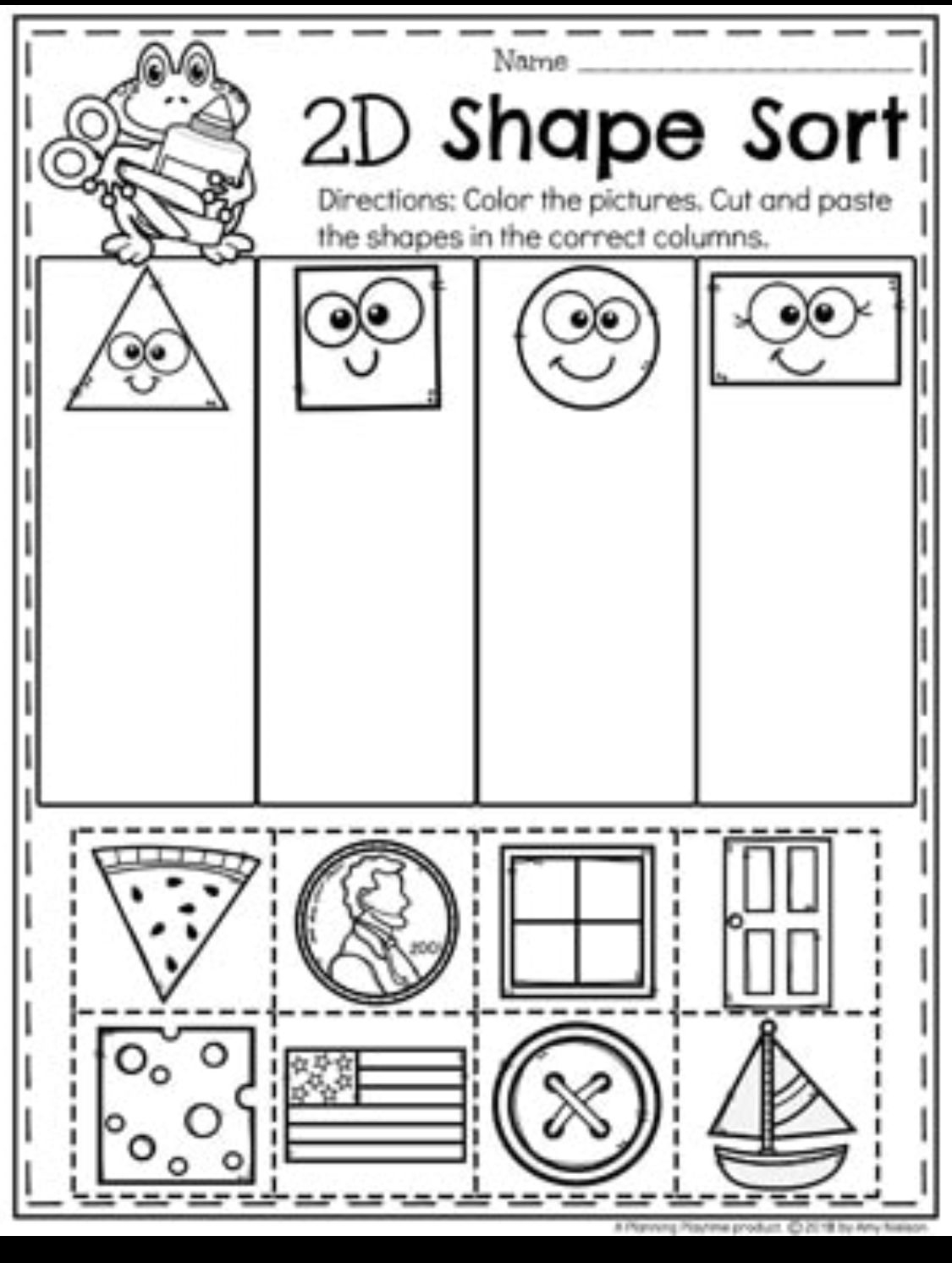 30 2D Shapes Worksheets 1St Grade