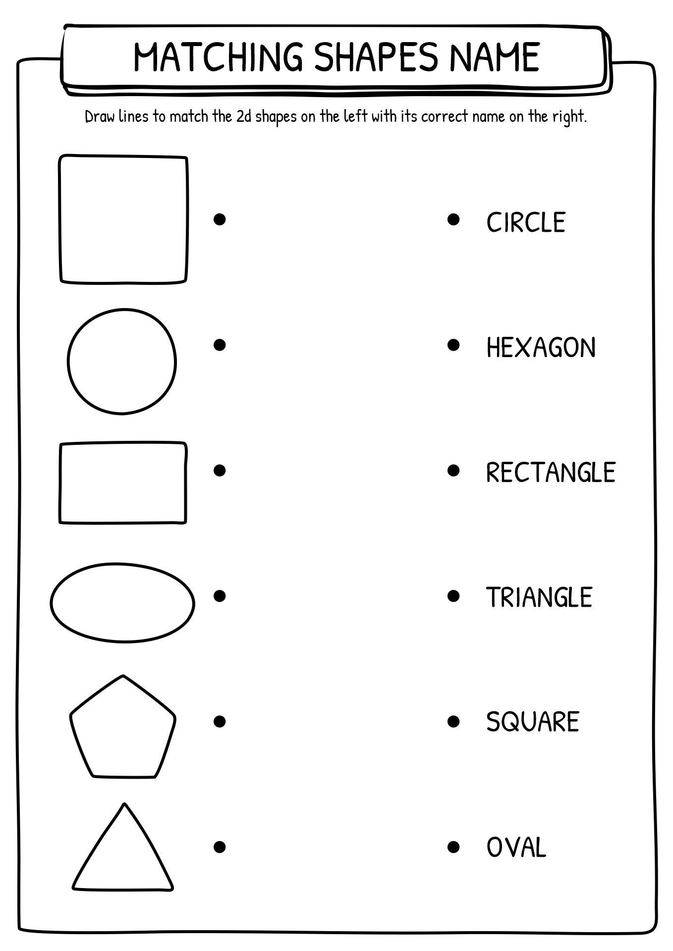 30 2D Shapes Worksheets 1St Grade