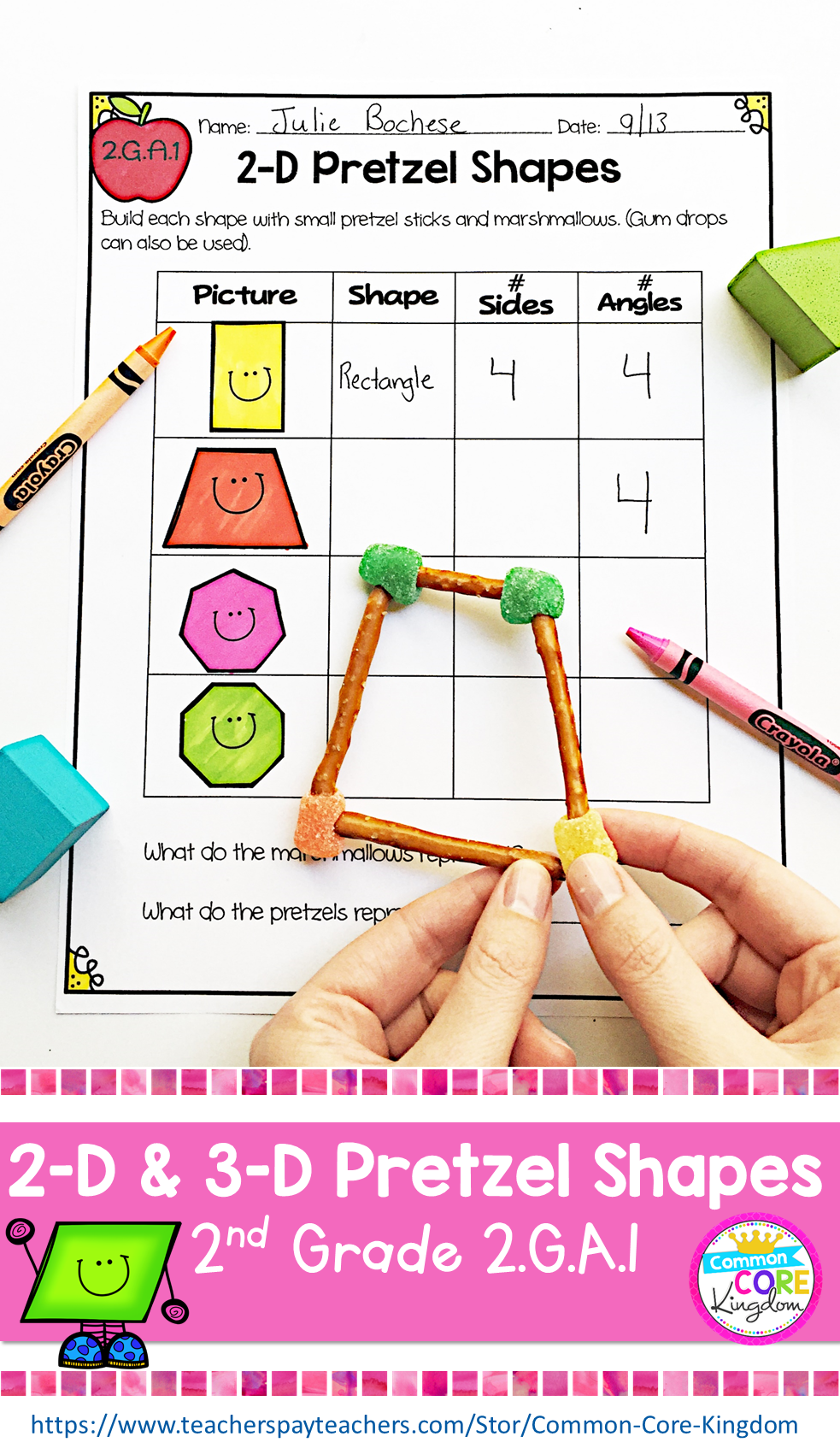 30 2D Shapes Worksheets 1St Grade