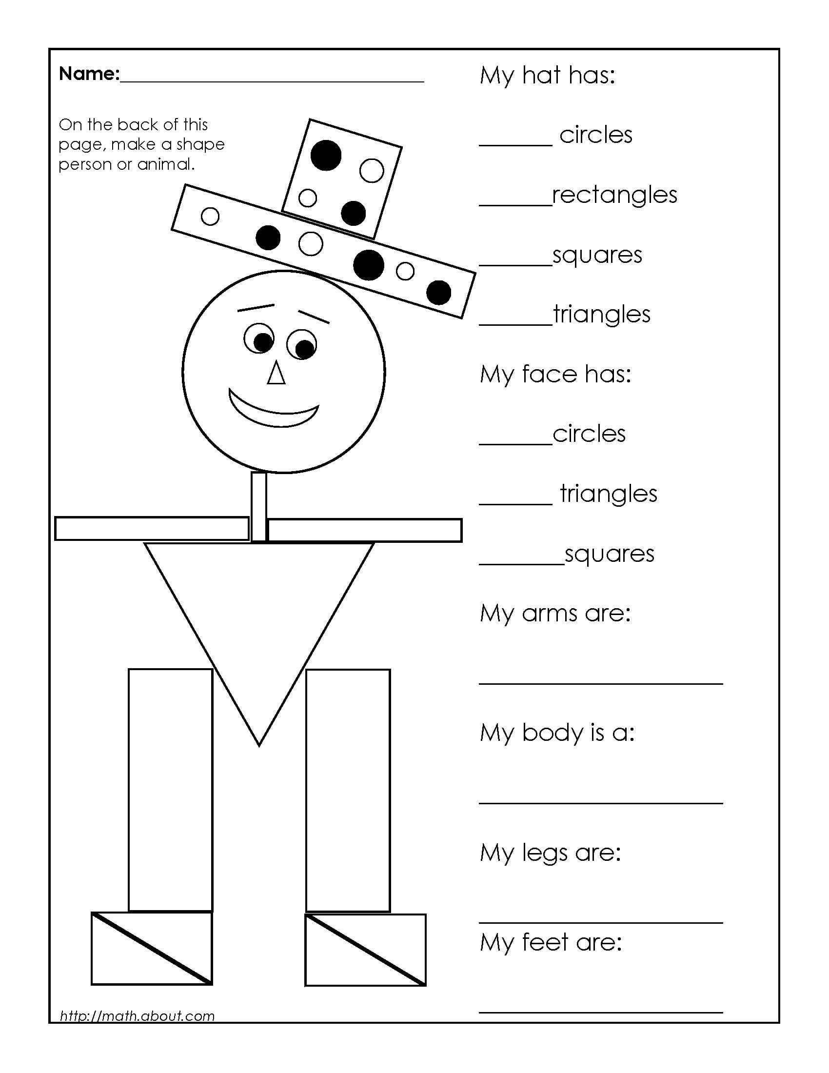 30 2D Shapes Worksheets 1St Grade