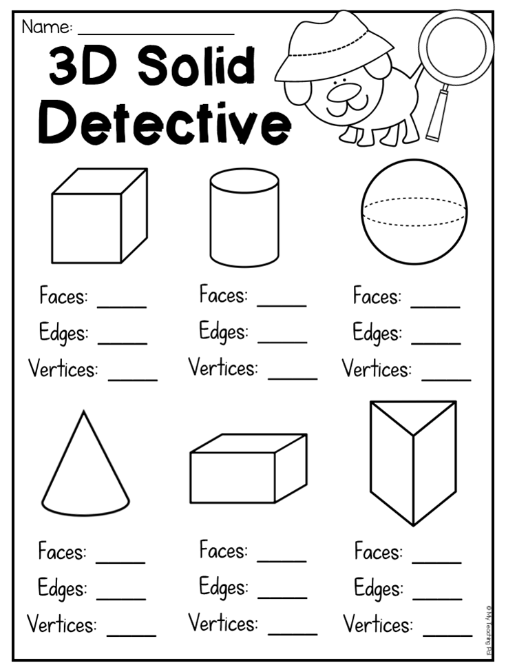 30 2D Shapes Worksheets 1St Grade