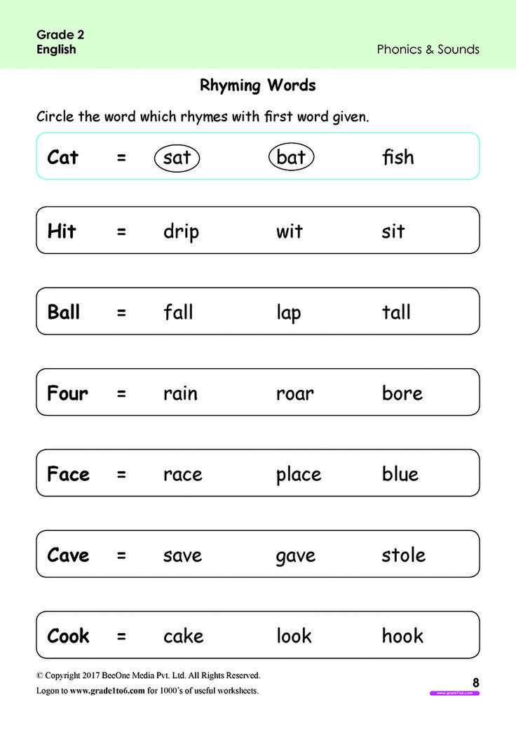 30 2Nd Grade Worksheets Phonics